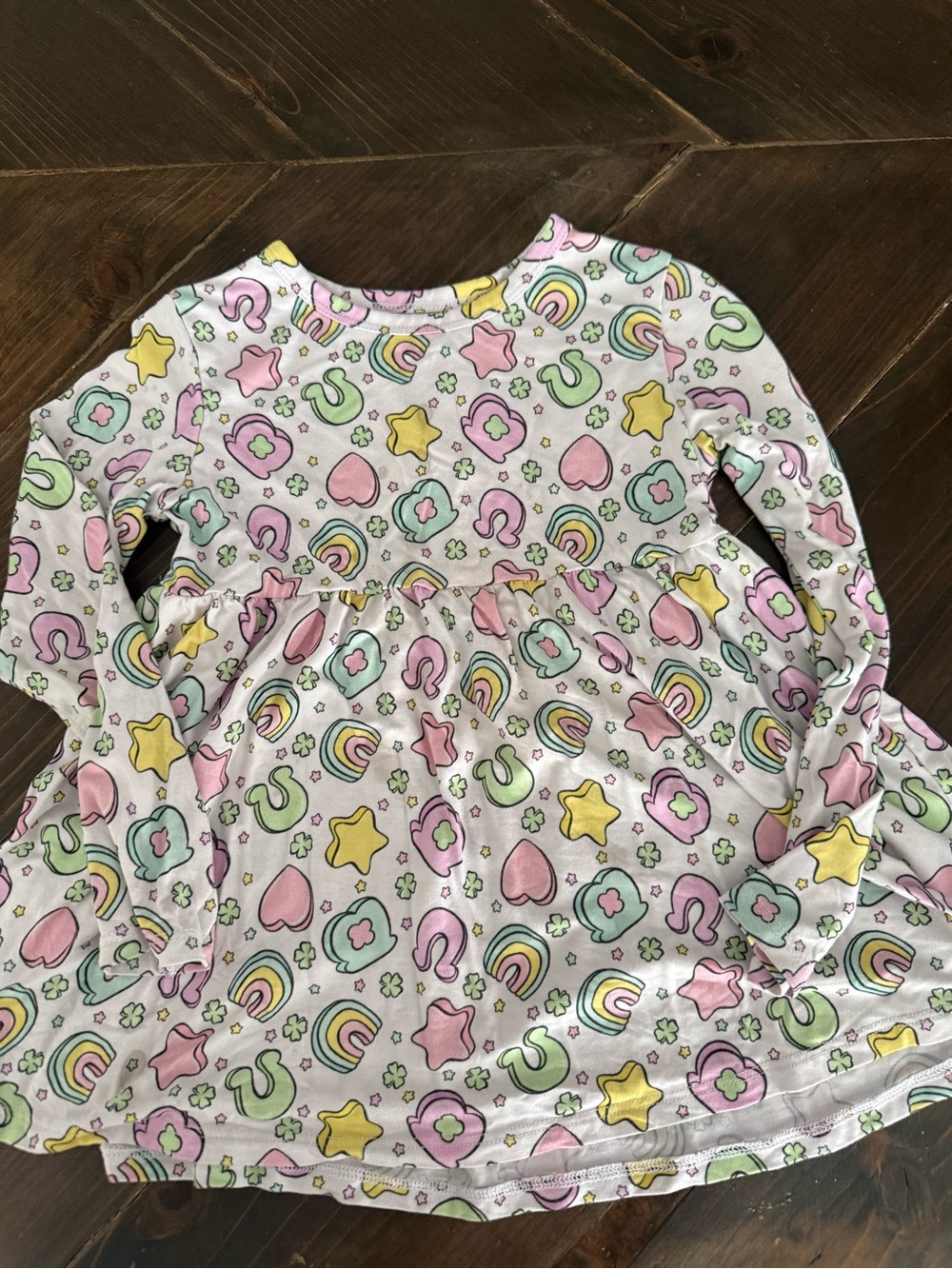 Little Snuggles Bamboo Lucky Charms Dress Size 4